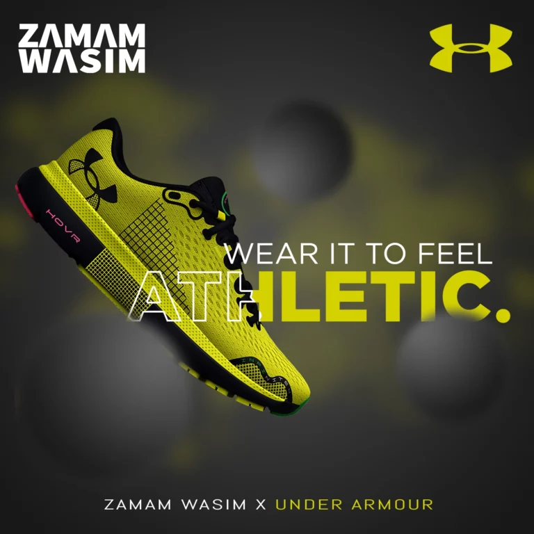 under armour shoes poster design
